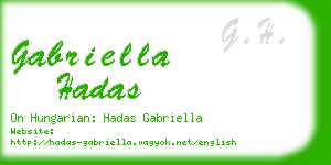 gabriella hadas business card